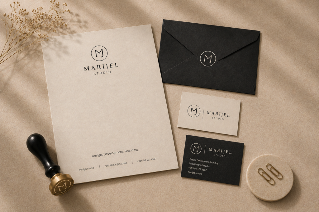 Vizualni identitet i brendiranje — MARIJEL Studio